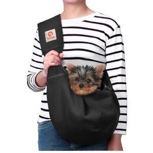 Tomkas Black and Orange Pet Sling